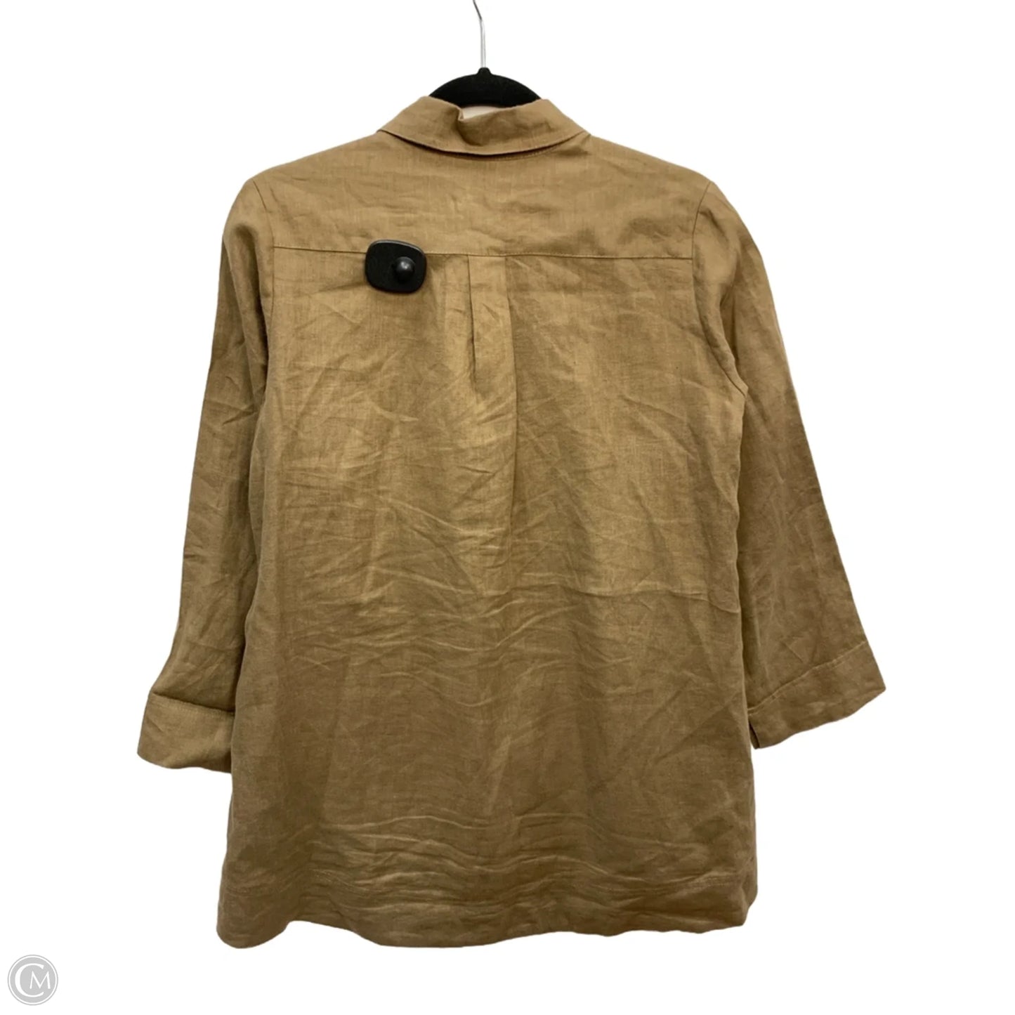 Top Long Sleeve By Cmc In Brown, Size: S