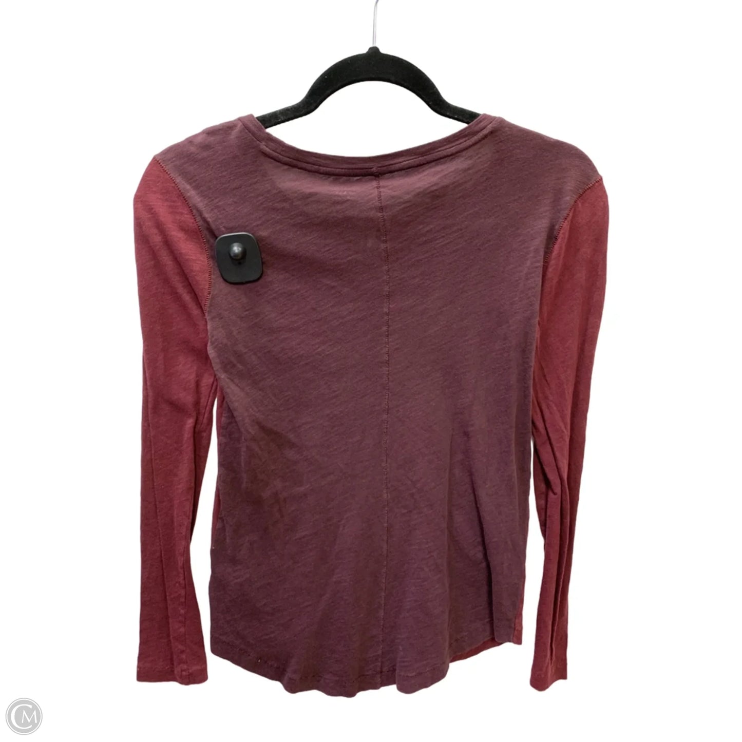 Top Long Sleeve By Madewell In Maroon, Size: Xxs