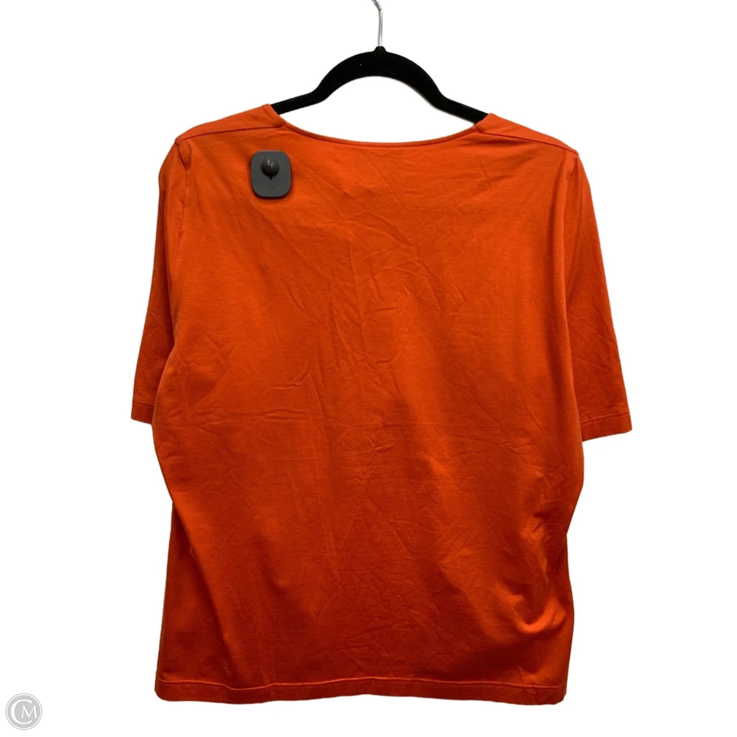 Top Short Sleeve By Akris In Orange, Size: 18