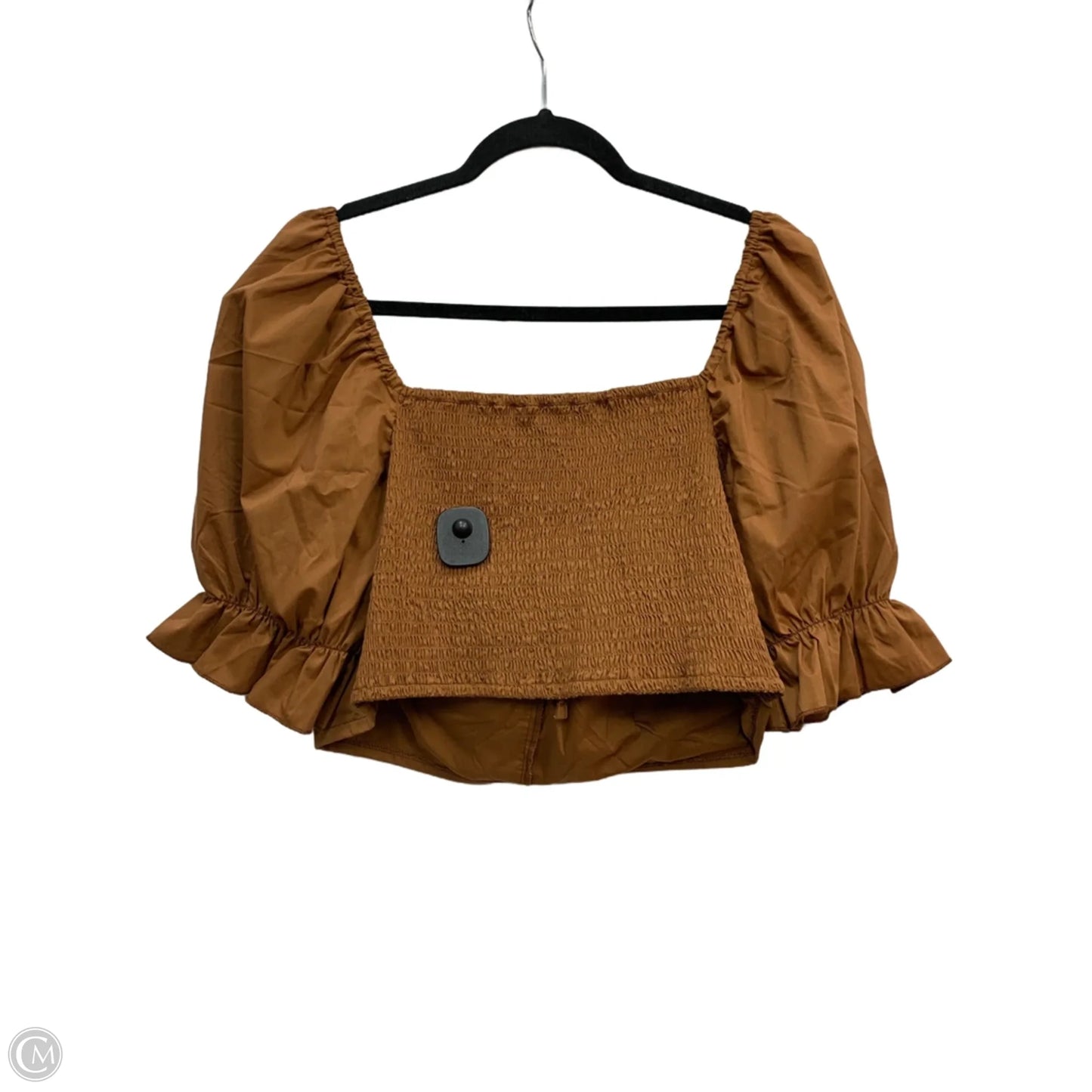Top Short Sleeve By New Look In Tan, Size: 2x