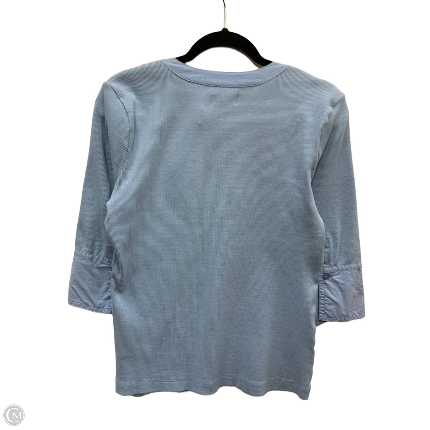 Top Short Sleeve By Maeve In Blue, Size: L