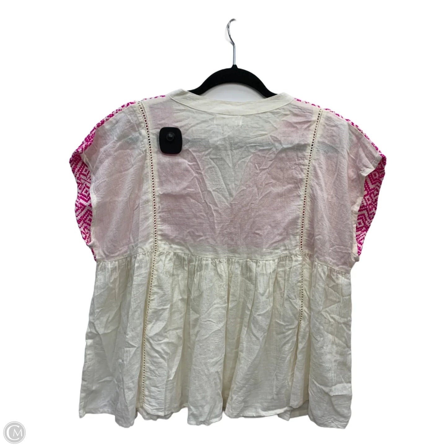 Blouse Sleeveless By Thml In Pink & Tan, Size: L
