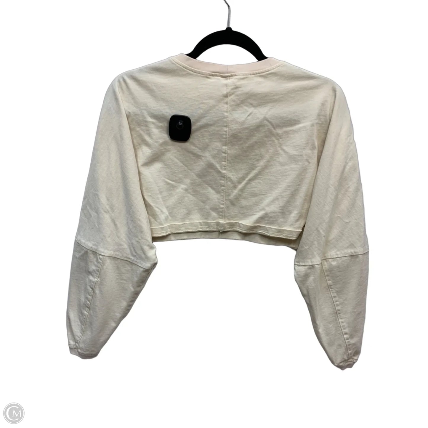 Top Long Sleeve By Clothes Mentor In Cream, Size: S