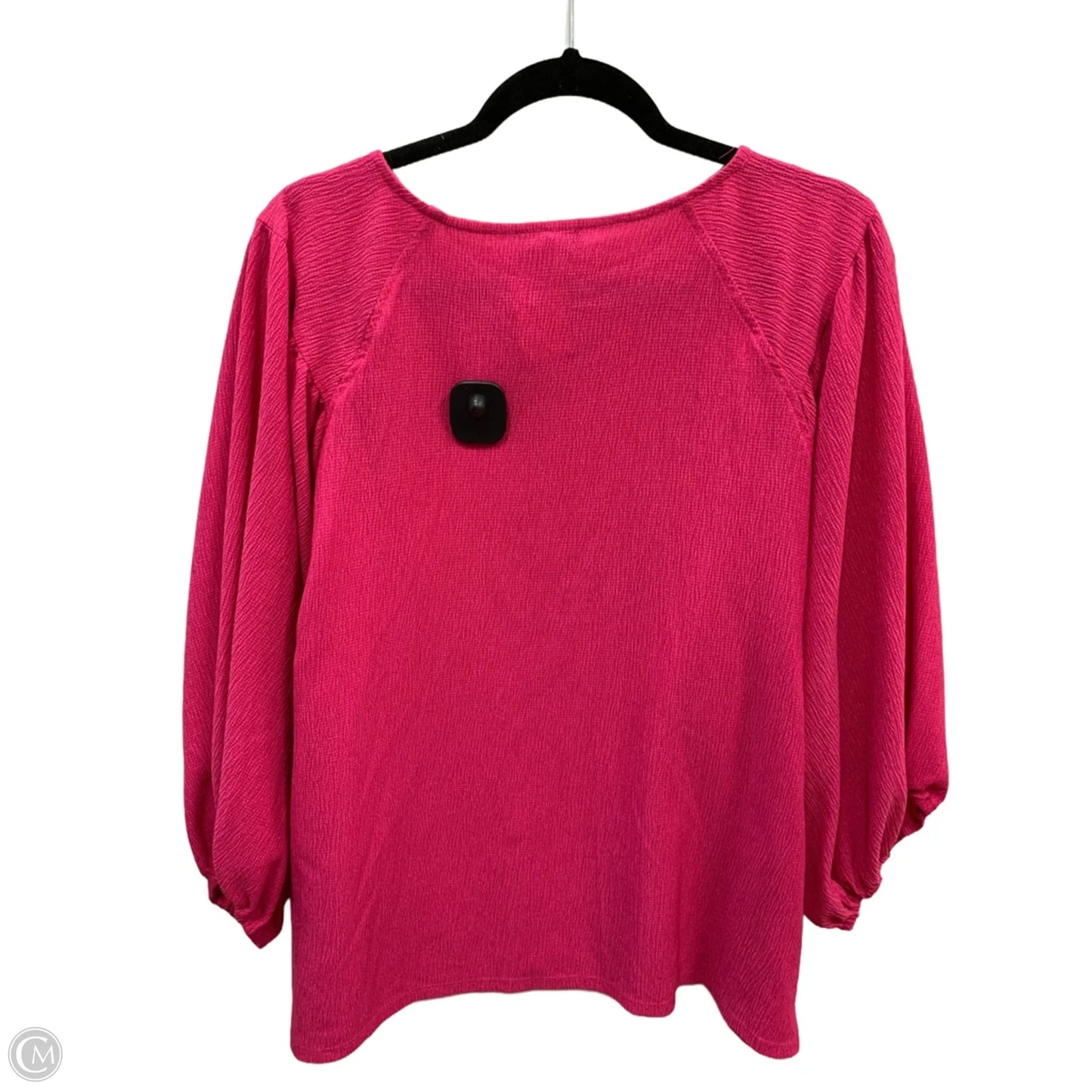 Top Long Sleeve By Vince Camuto In Pink, Size: Xxl