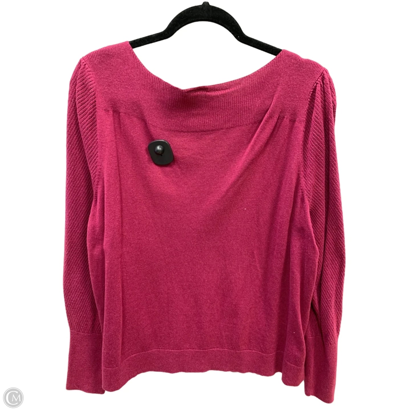 Top Long Sleeve By Ann Taylor In Pink, Size: Xxl
