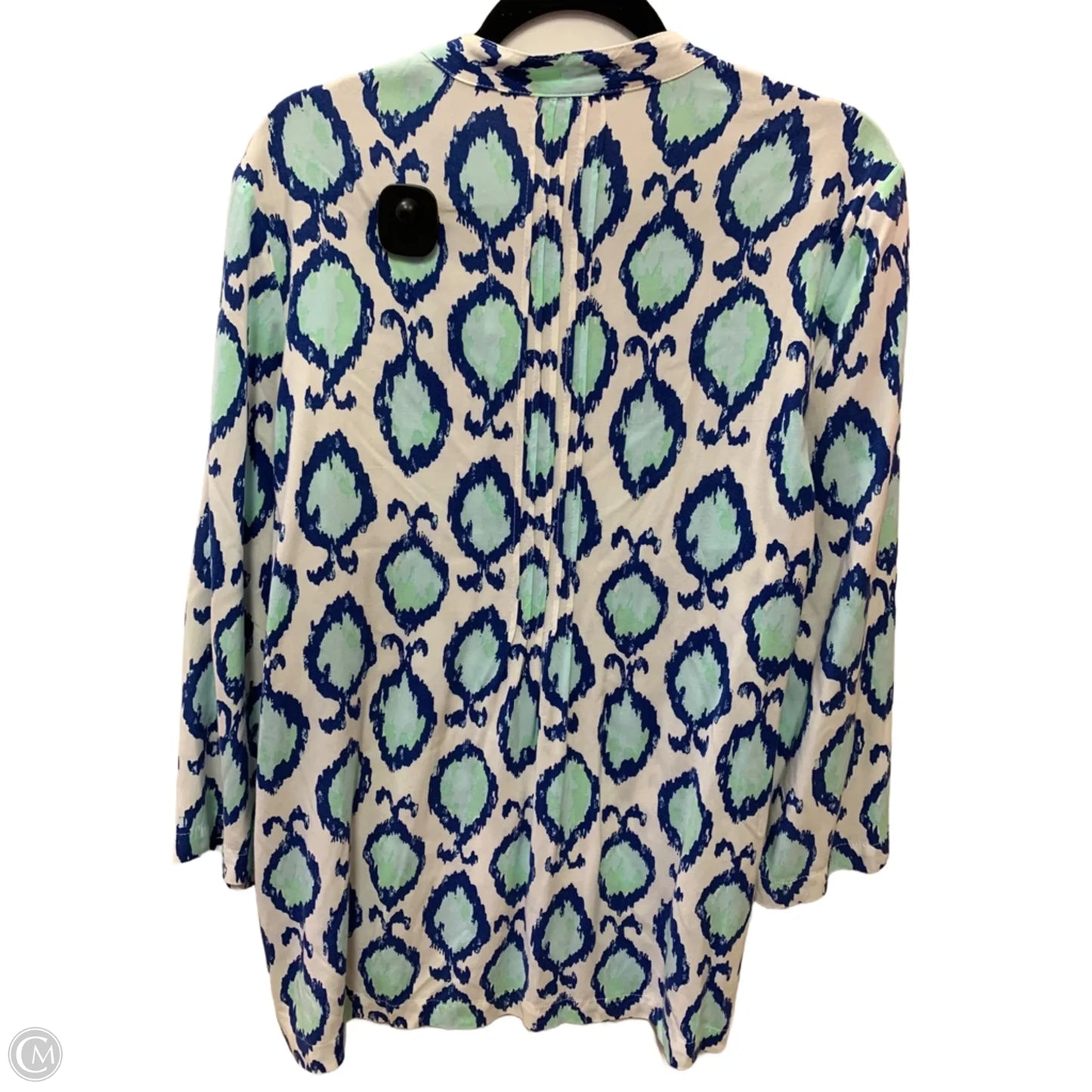 Top Long Sleeve Designer By Lilly Pulitzer In Blue, Size: L