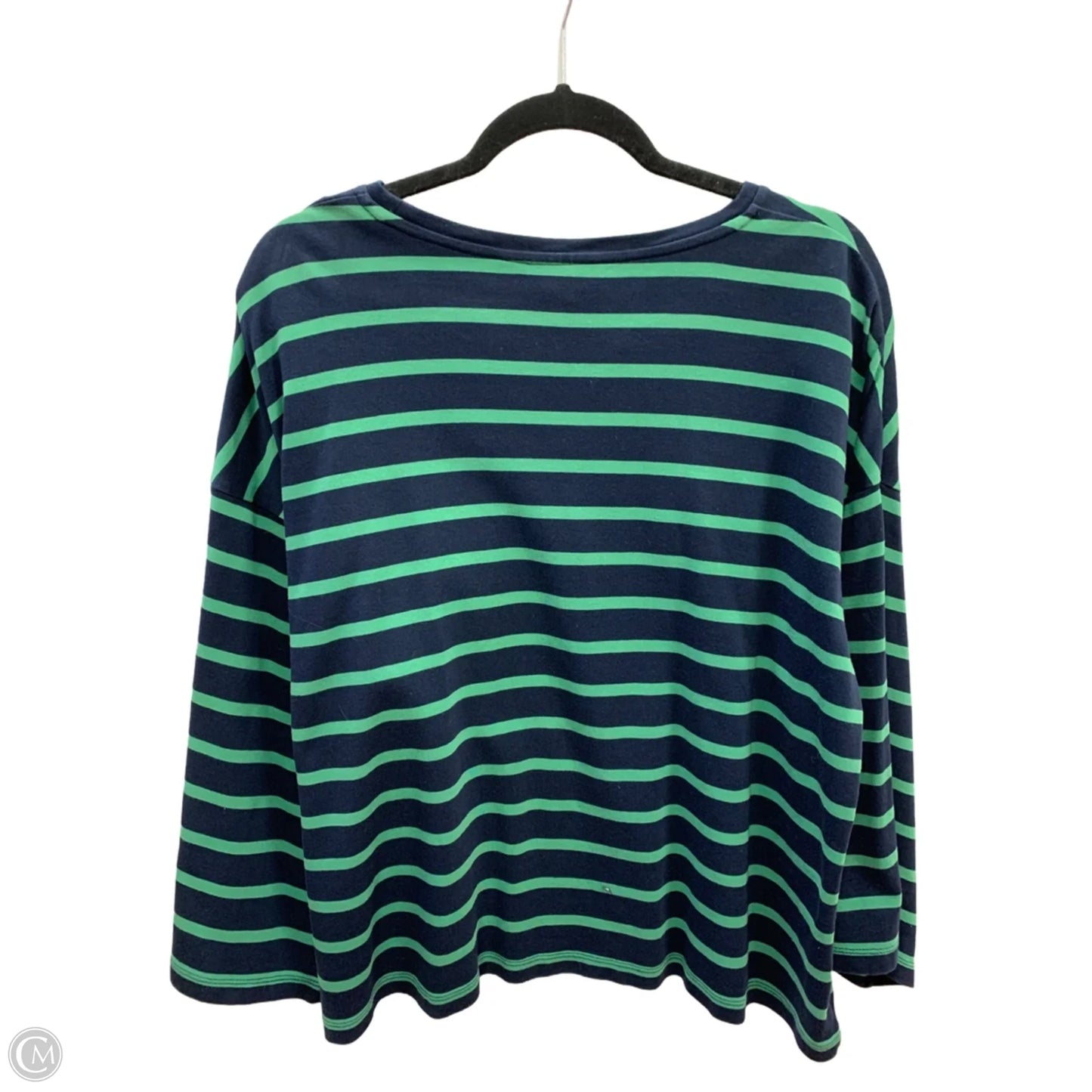 Top Long Sleeve By Chicos In Striped Pattern, Size: 16
