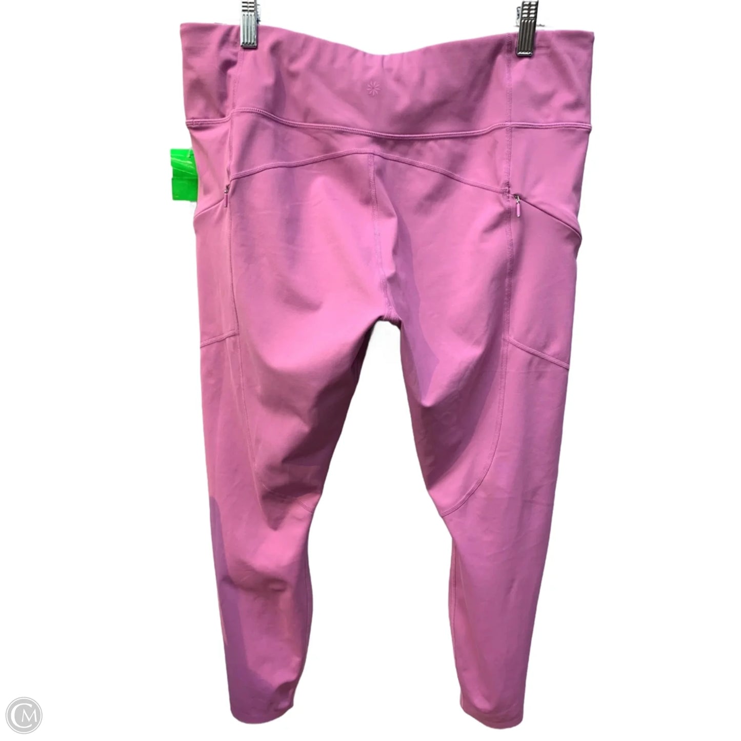 Athletic Leggings By Athleta In Pink, Size: Xl