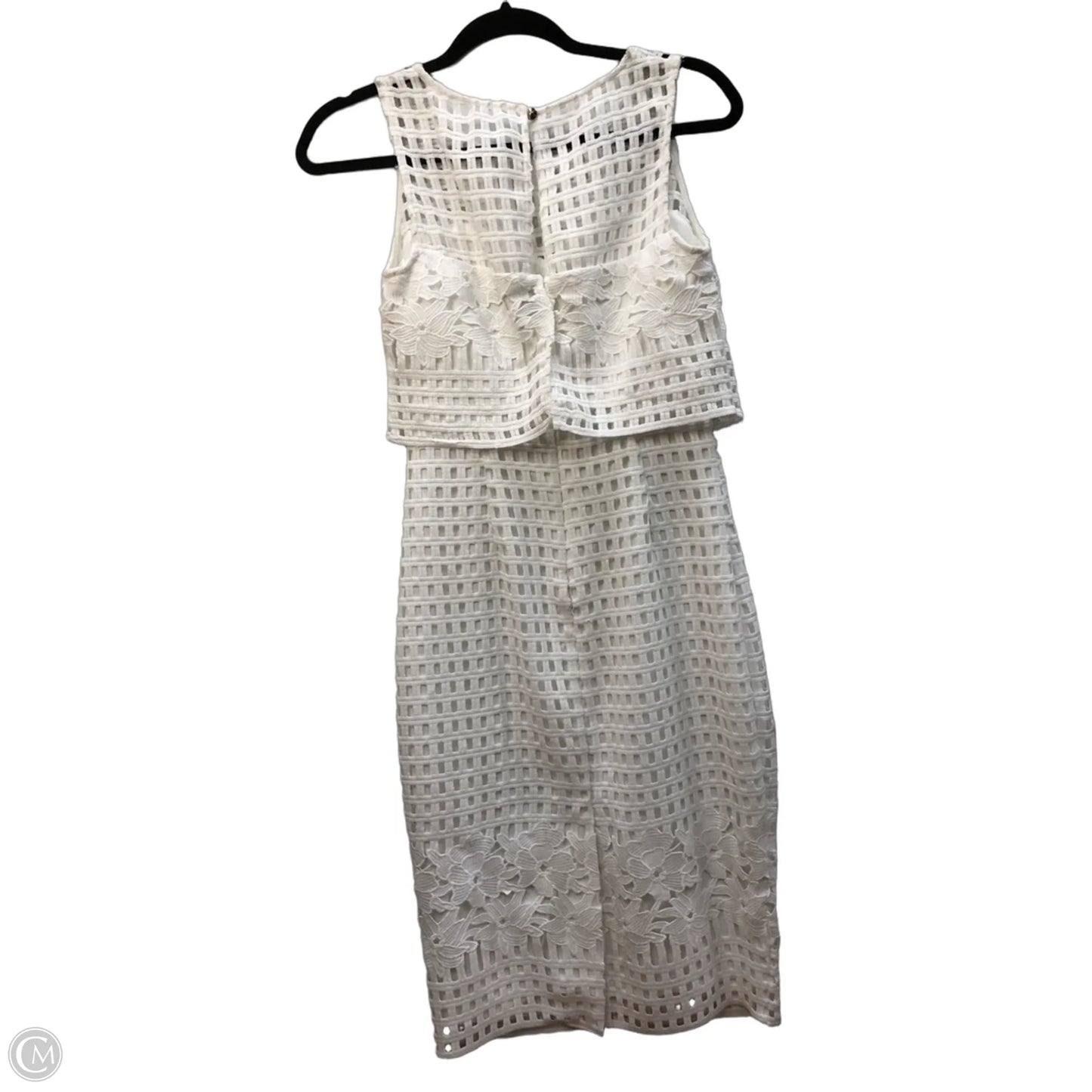 Dress Casual Midi By Guess In White, Size: 2