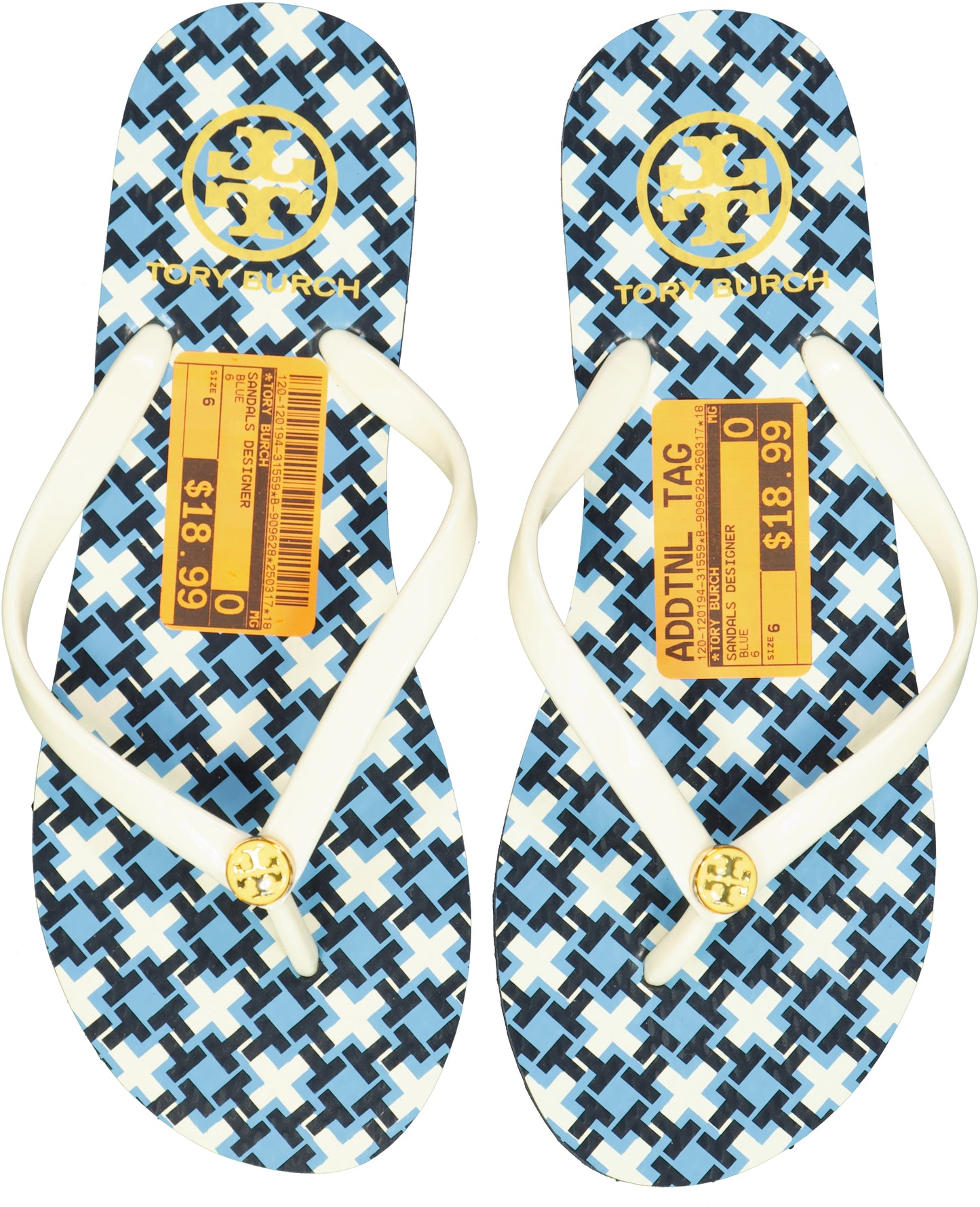 TORY BURCH DESIGNER SANDALS size 6
