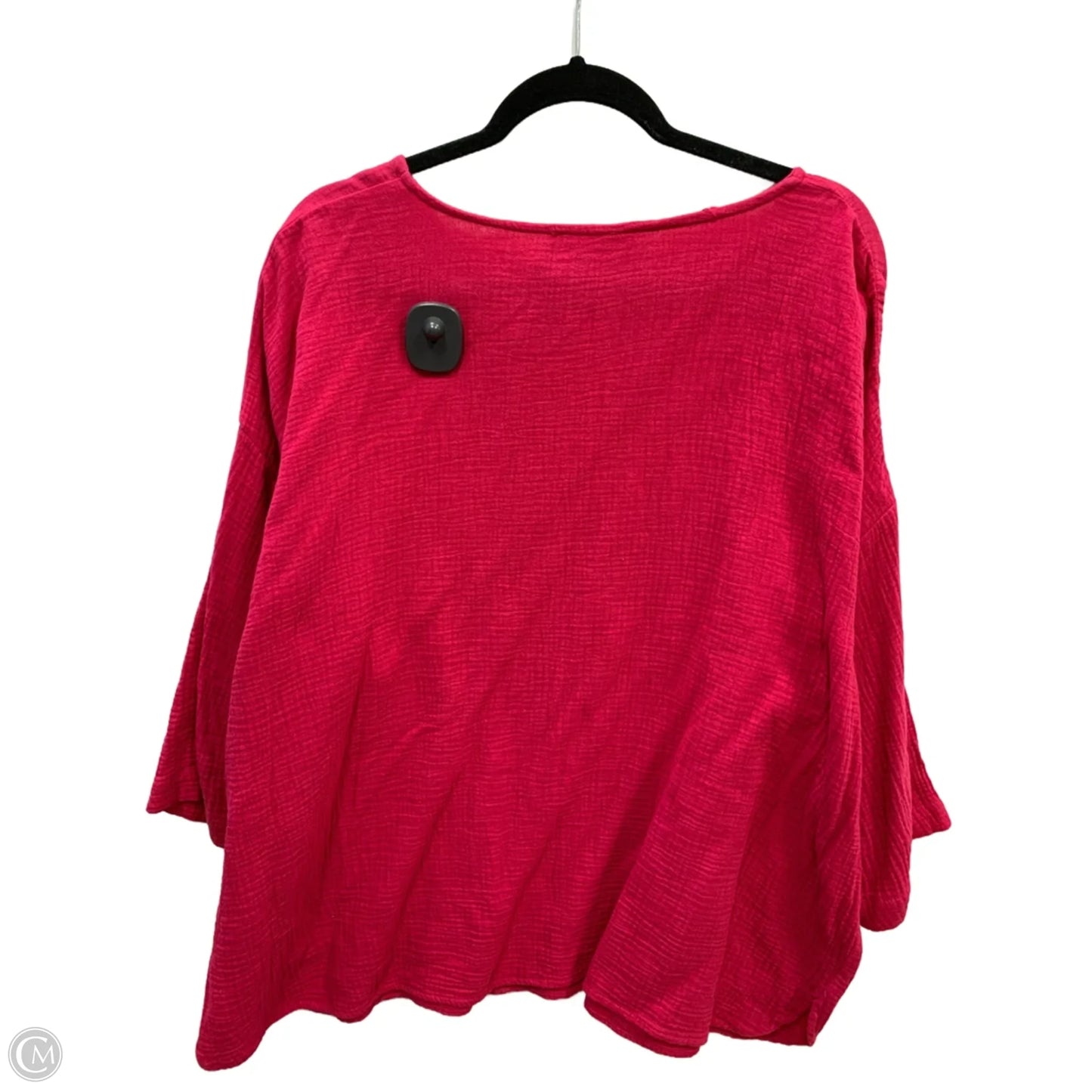 Top Long Sleeve By Jones And Co In Pink, Size: 2x