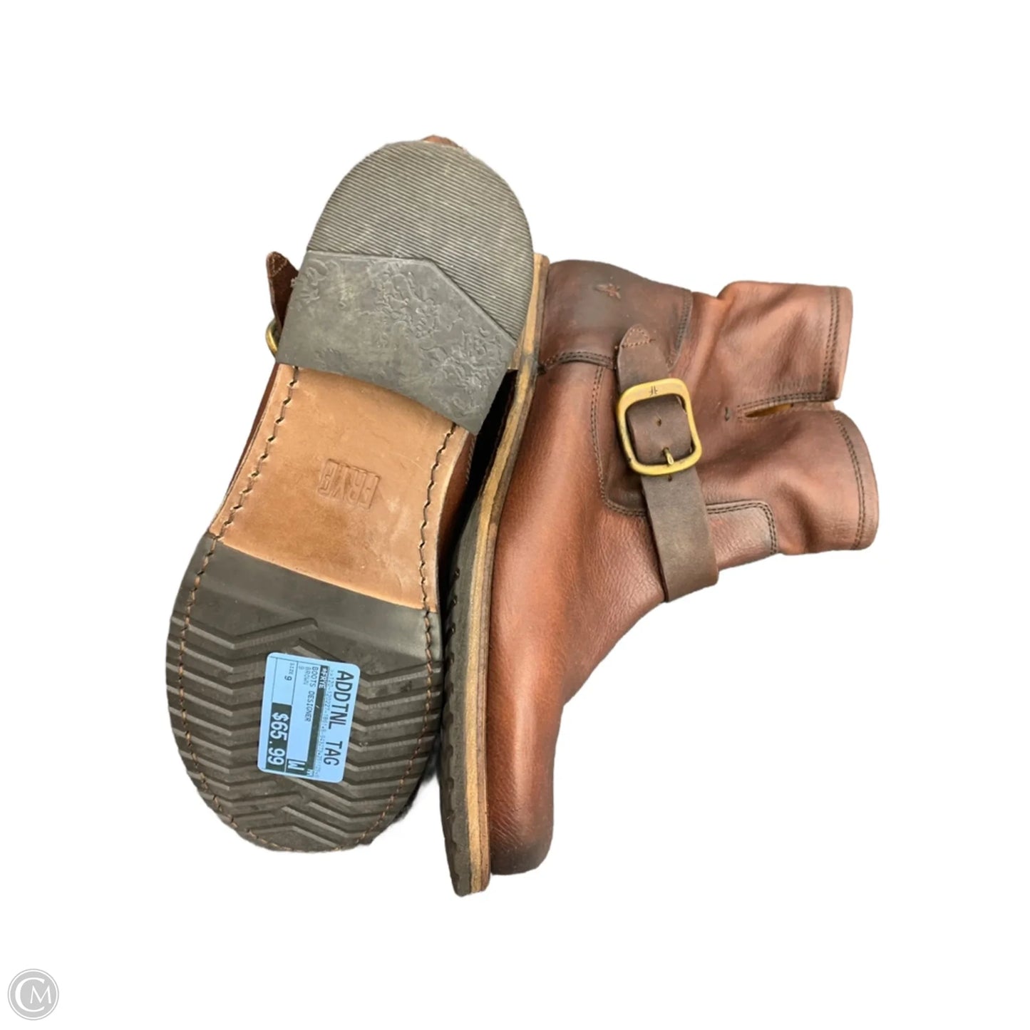 Boots Designer By Frye In Brown, Size: 9