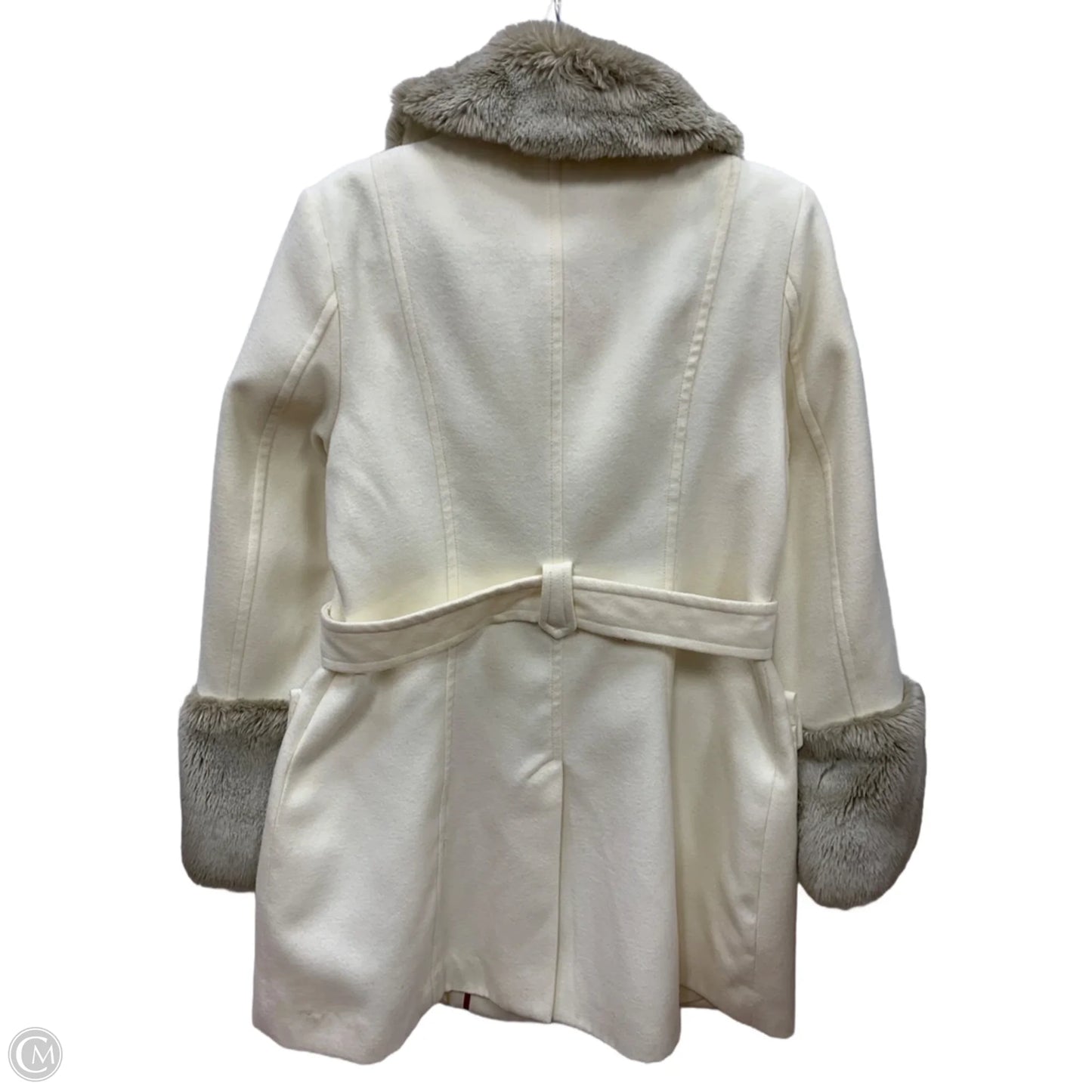Coat Peacoat By Jessica Simpson In Cream, Size: L