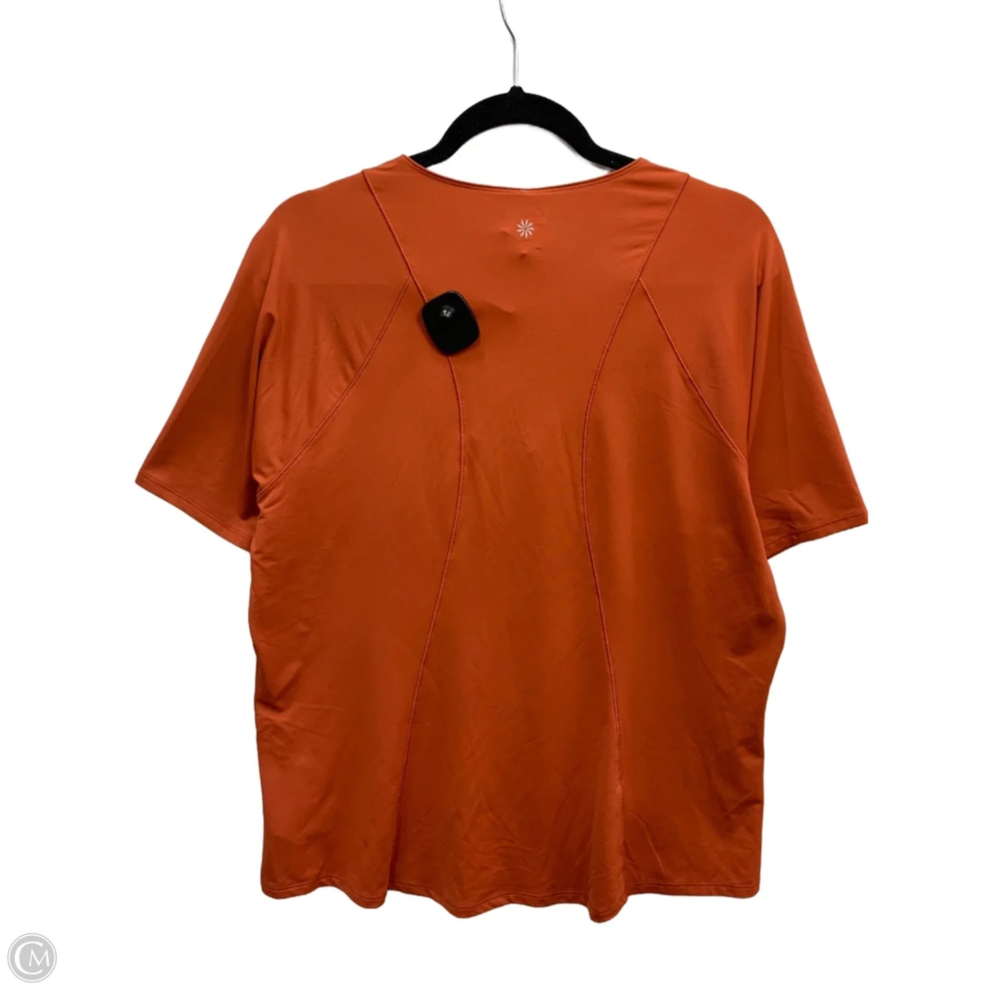 Athletic Top Short Sleeve By Athleta In Orange, Size: Xl