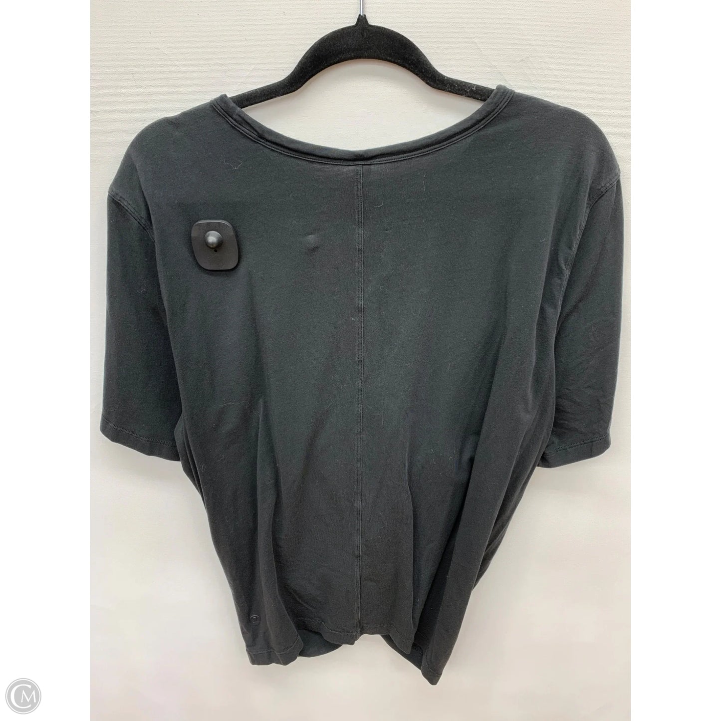 Athletic Top Short Sleeve By Lululemon In Black, Size: 14