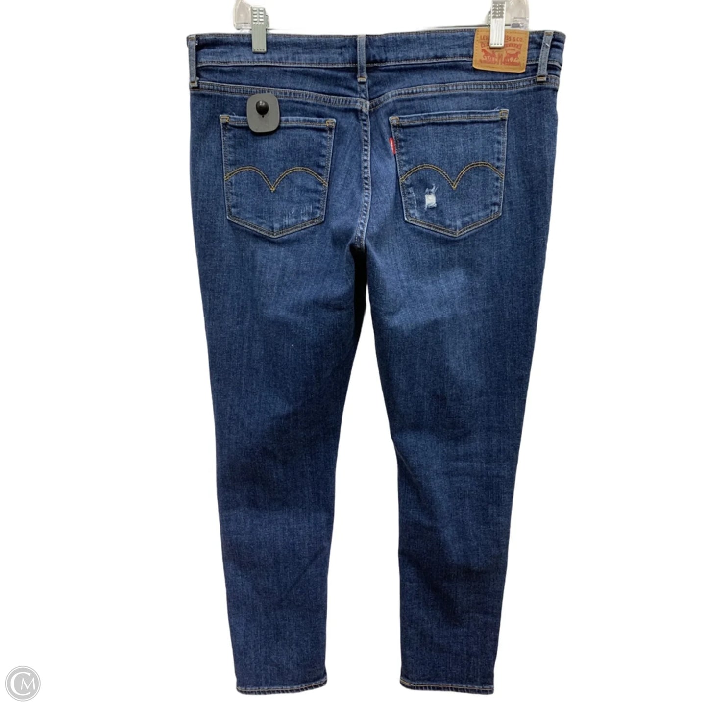 Jeans Skinny By Levis In Blue Denim, Size: 16