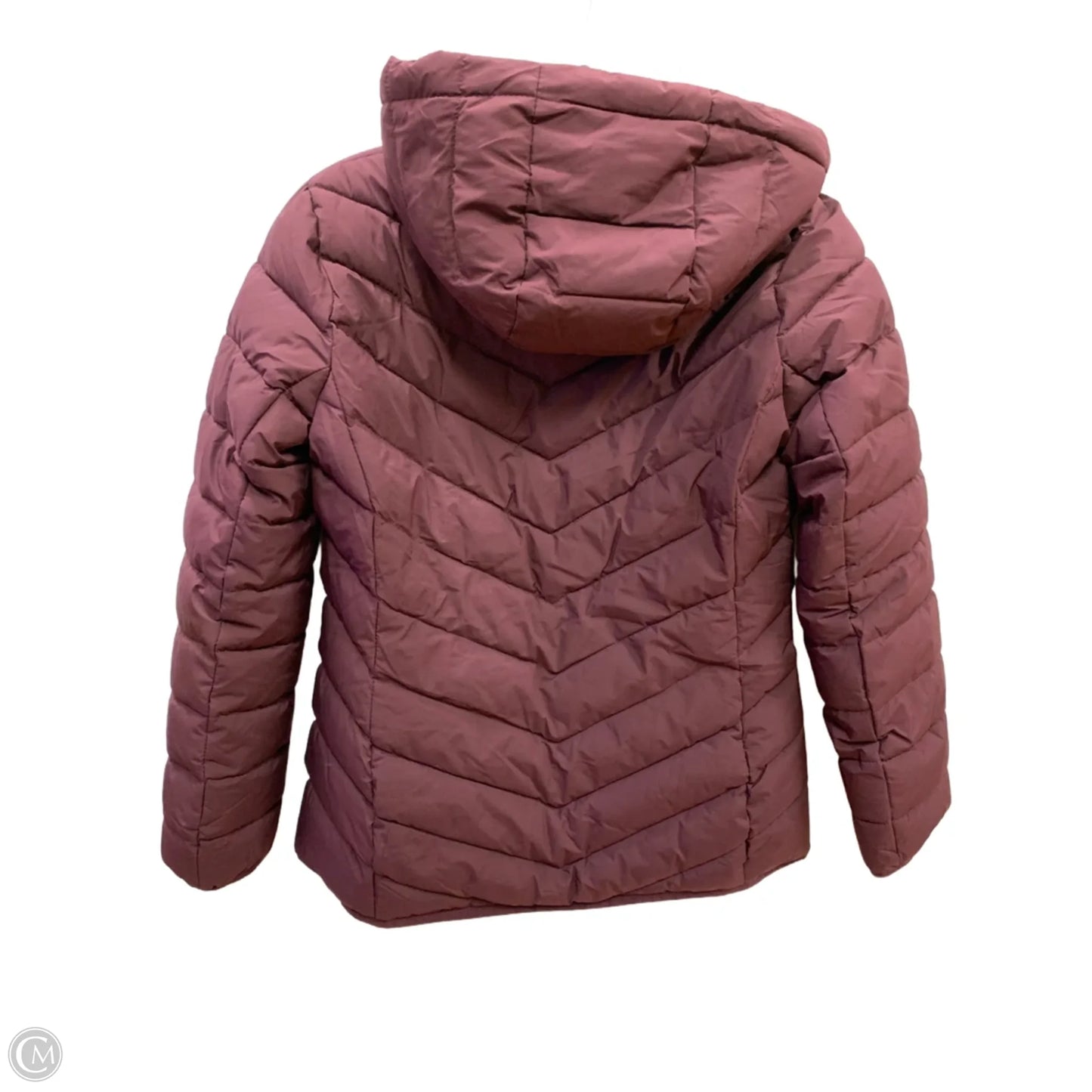 Coat Puffer & Quilted By Lauren By Ralph Lauren In Maroon, Size: S
