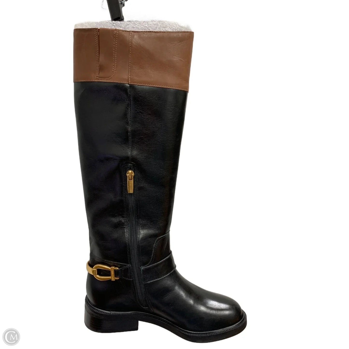 Boots Over-the-knee Flats By Vince Camuto In Black & Brown, Size: 6