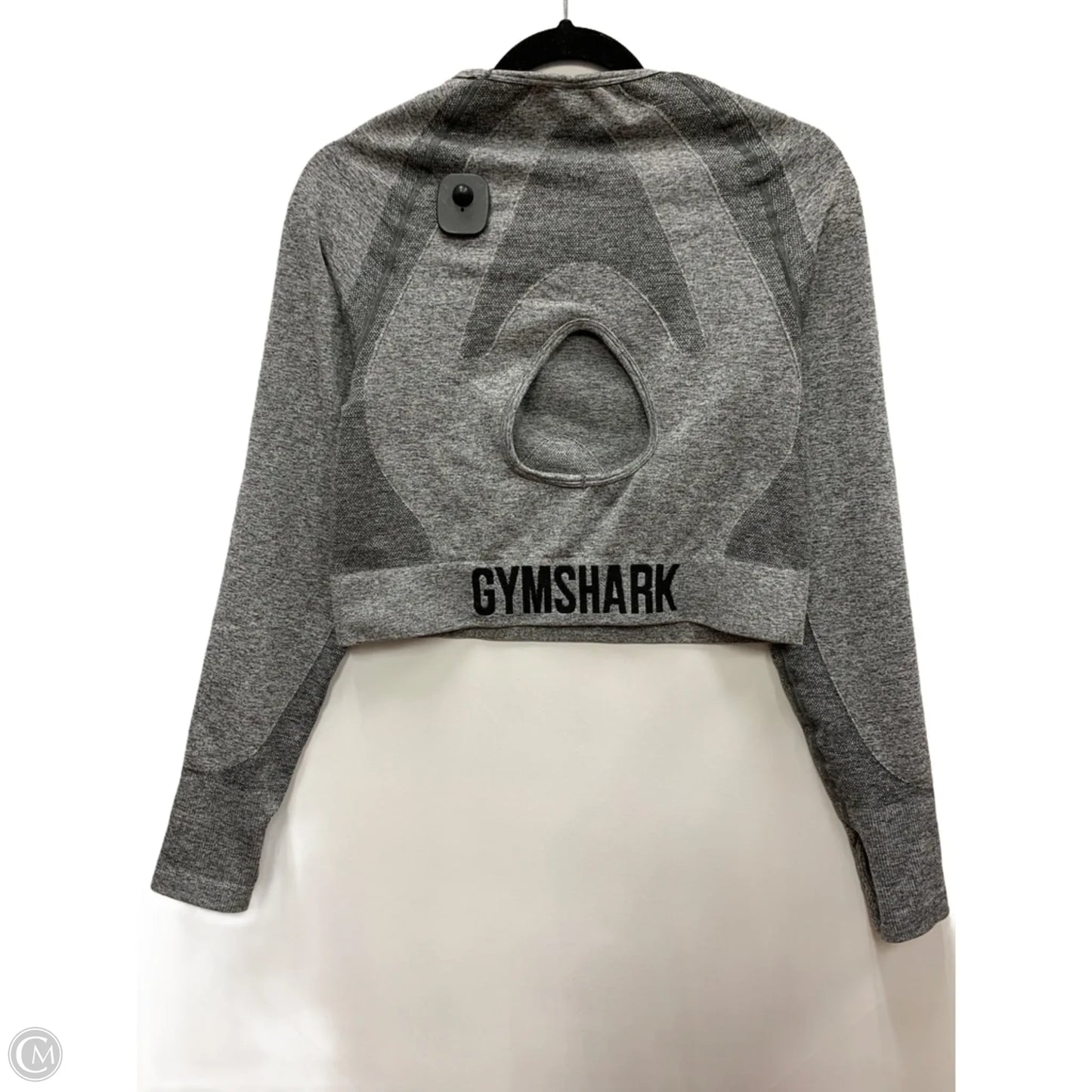Athletic Top Long Sleeve Crewneck By Gym Shark In Grey, Size: Xxl