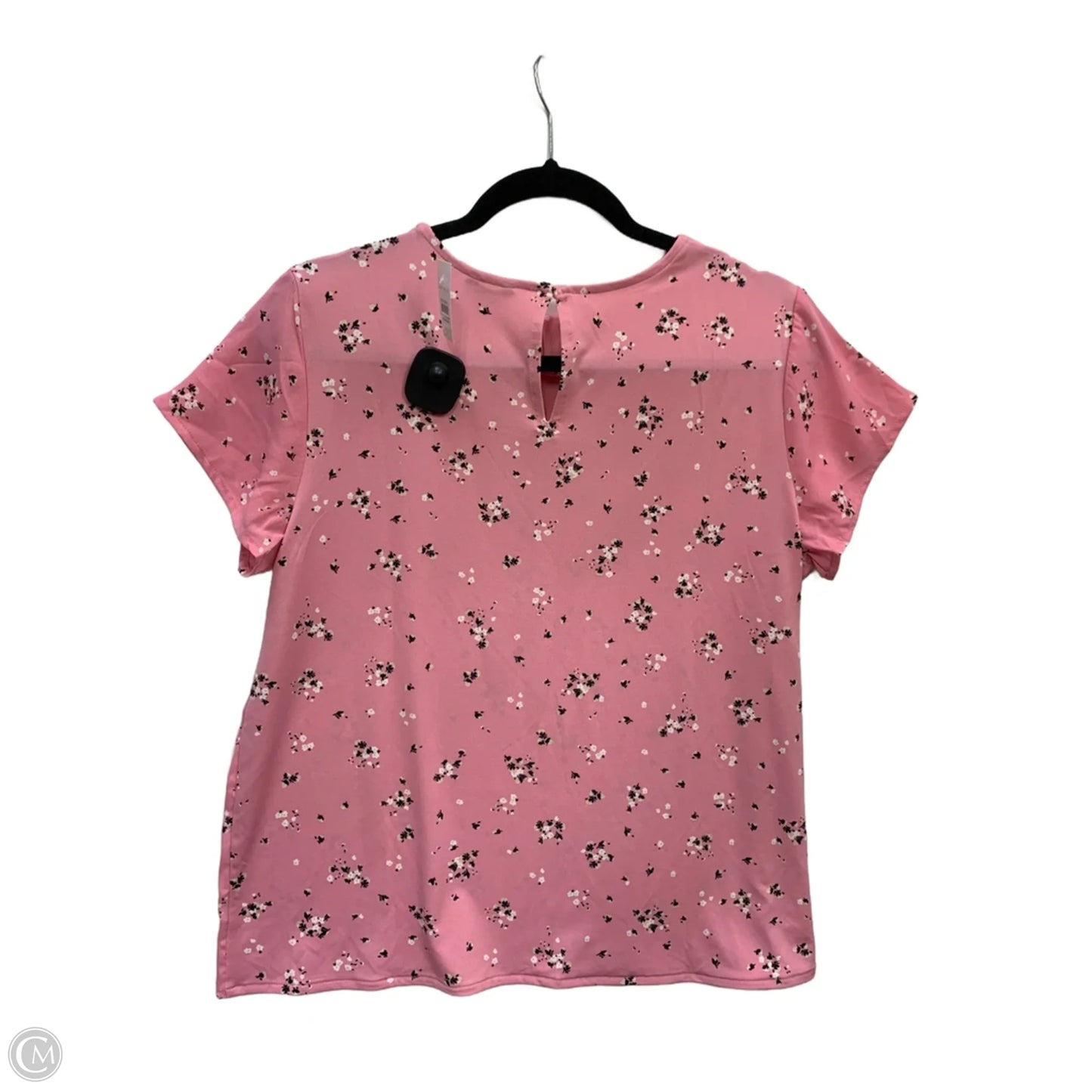 Blouse Short Sleeve By Ann Taylor In Pink, Size: S