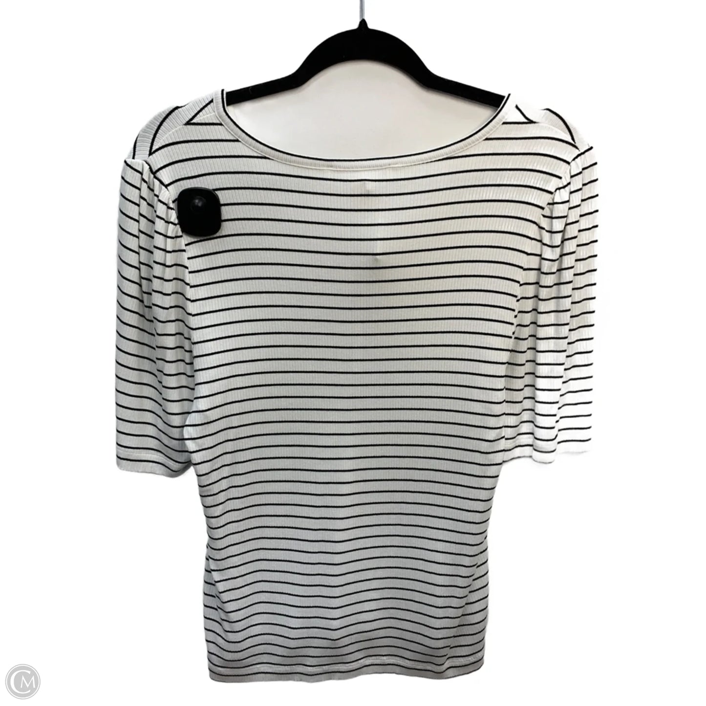 Top Short Sleeve Basic By Loft In White, Size: Xl