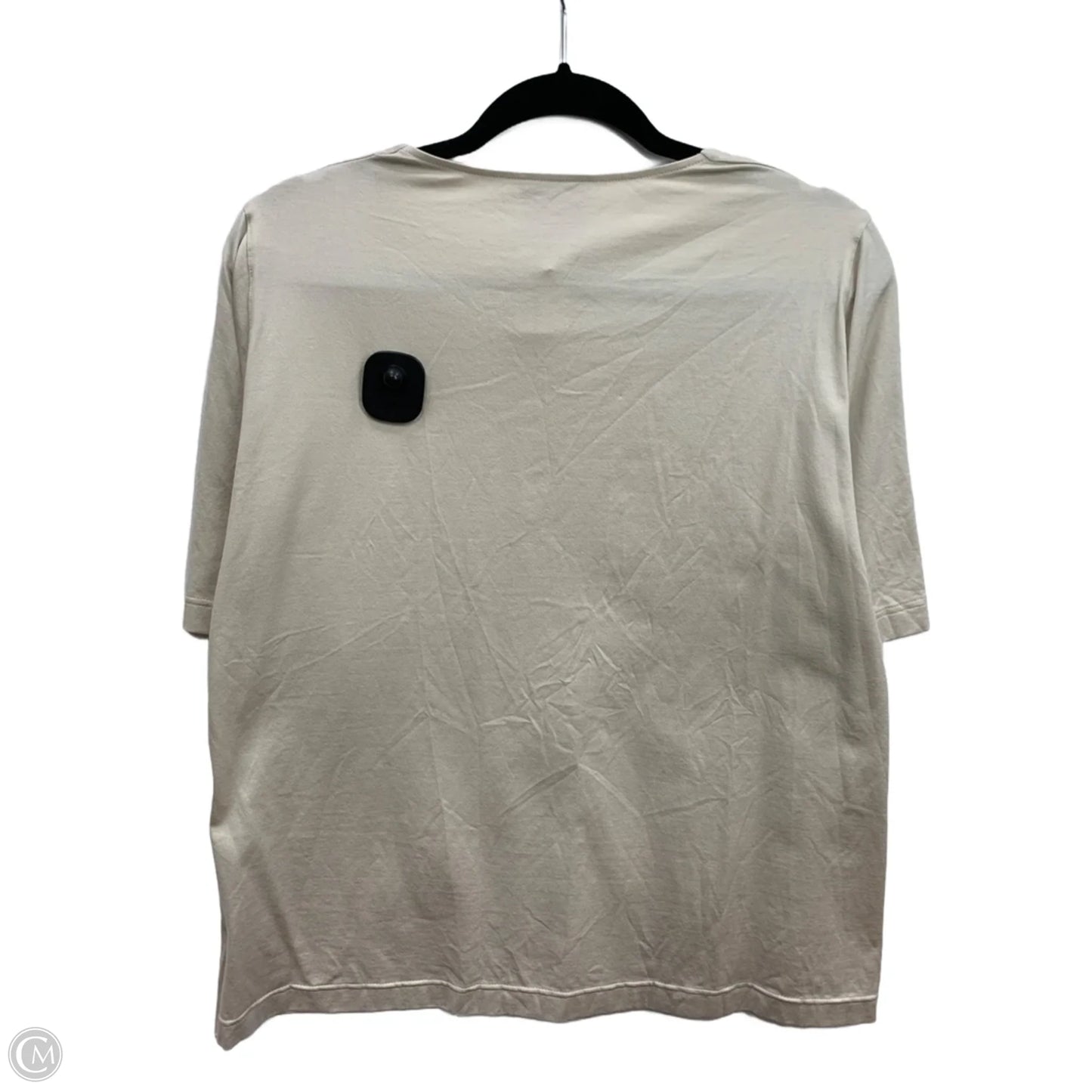 Top Short Sleeve Basic By Akris In Beige, Size: 18