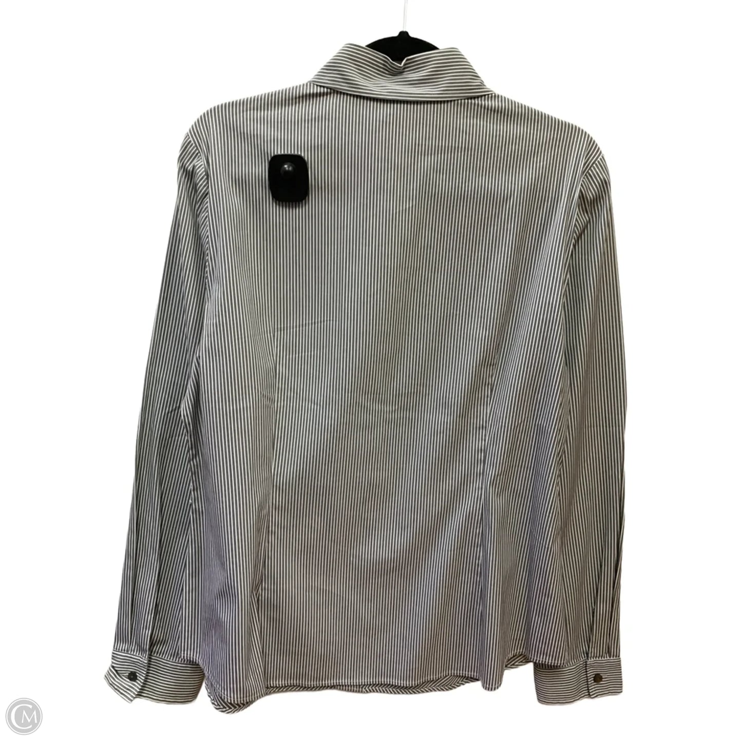 Top Long Sleeve Designer By Lafayette 148 In Striped Pattern, Size: 14