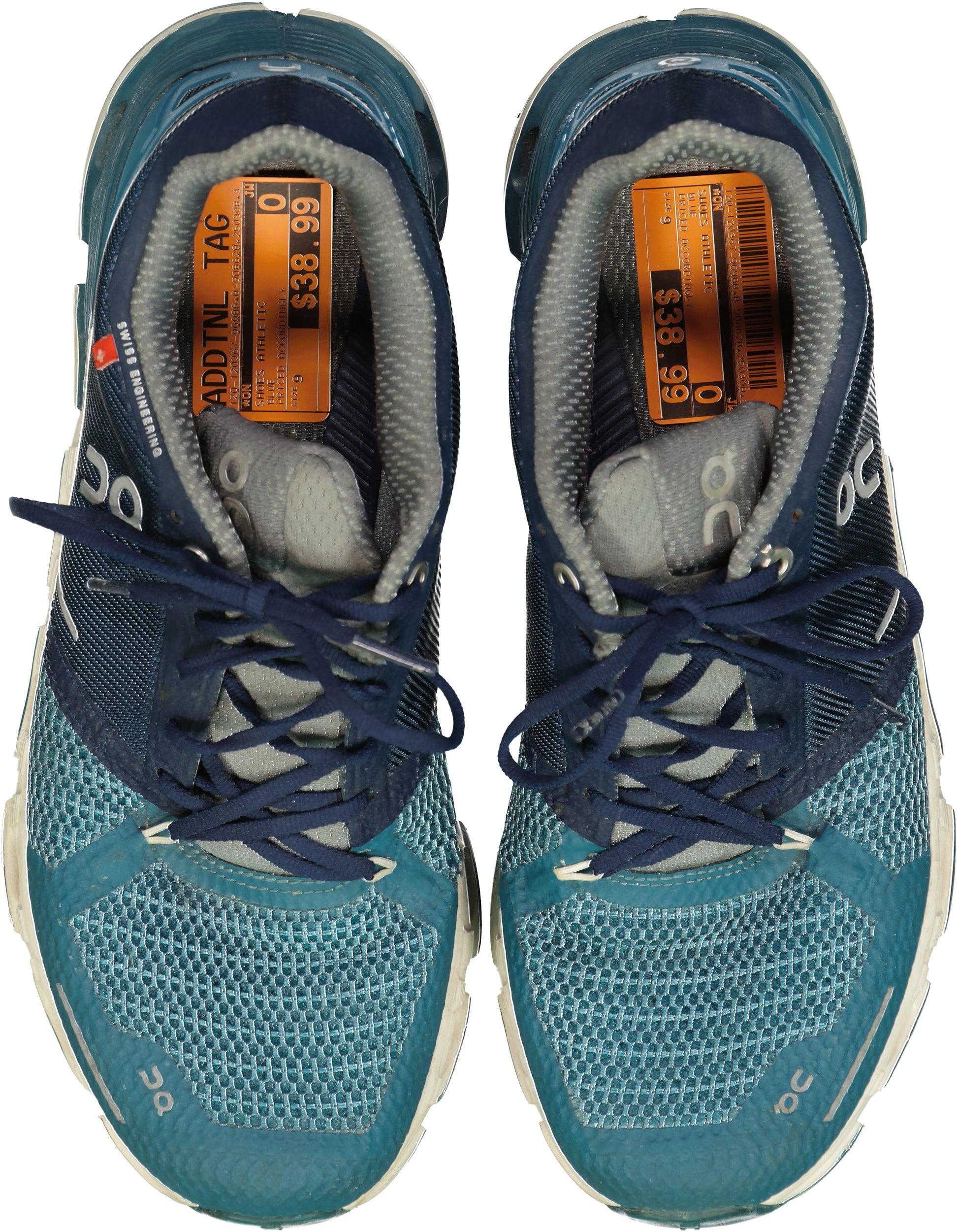 ON ATHLETIC SHOES Size 9