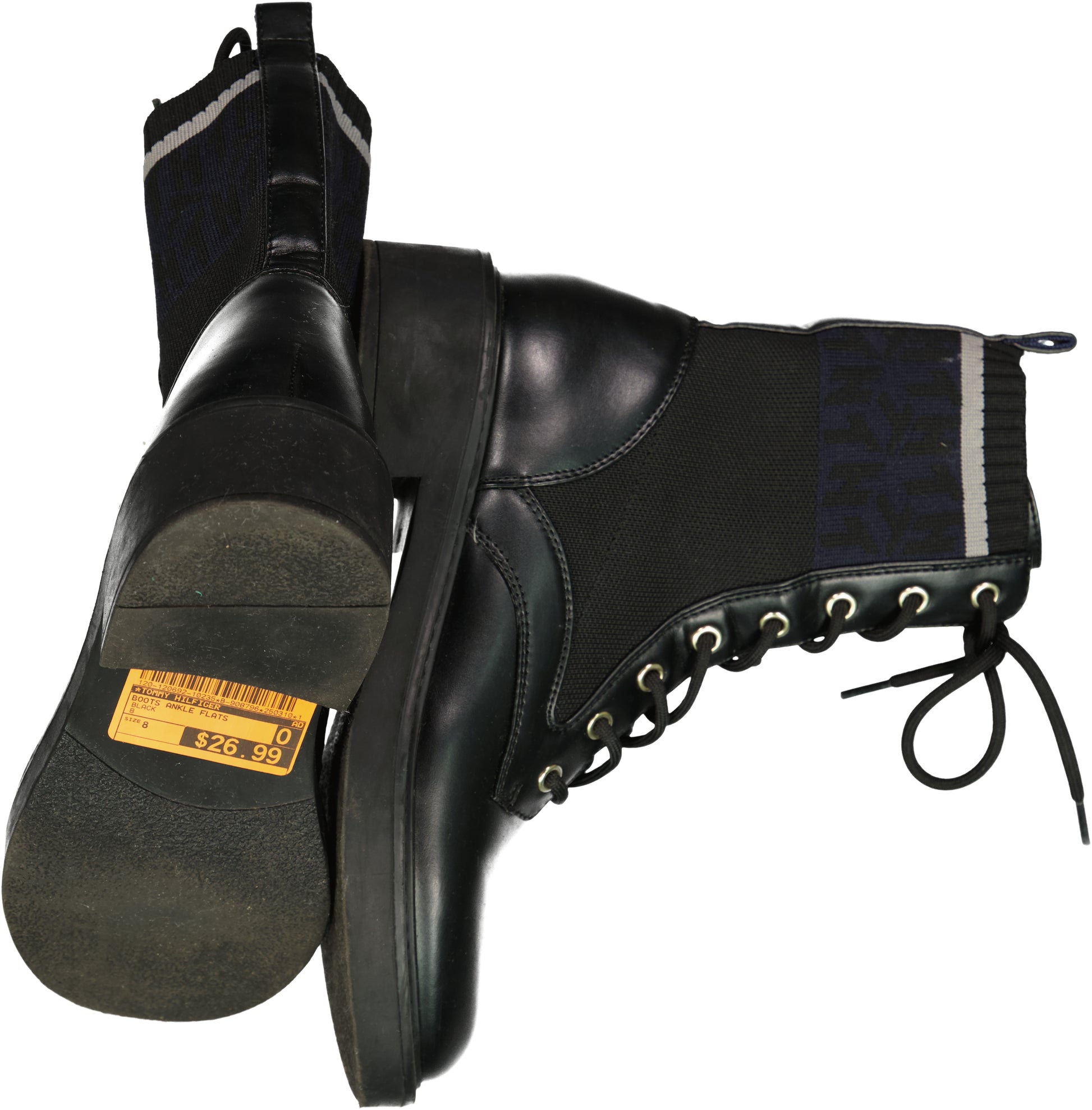 TOMMY HILFIGER ANKLE BOOTS FLATS Size 8