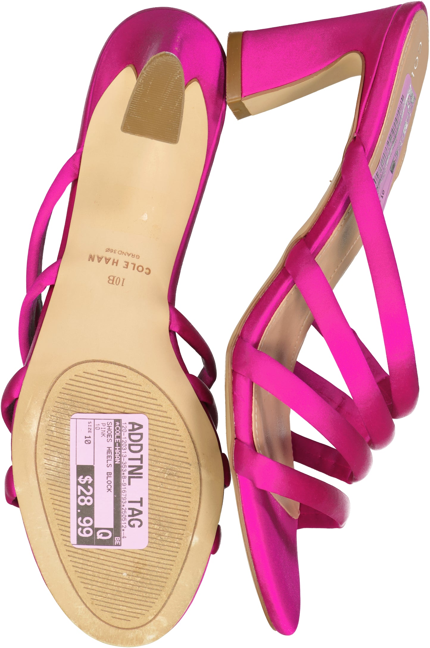 COLE-HAAN-SHOES HEELS BLOCK Size 10