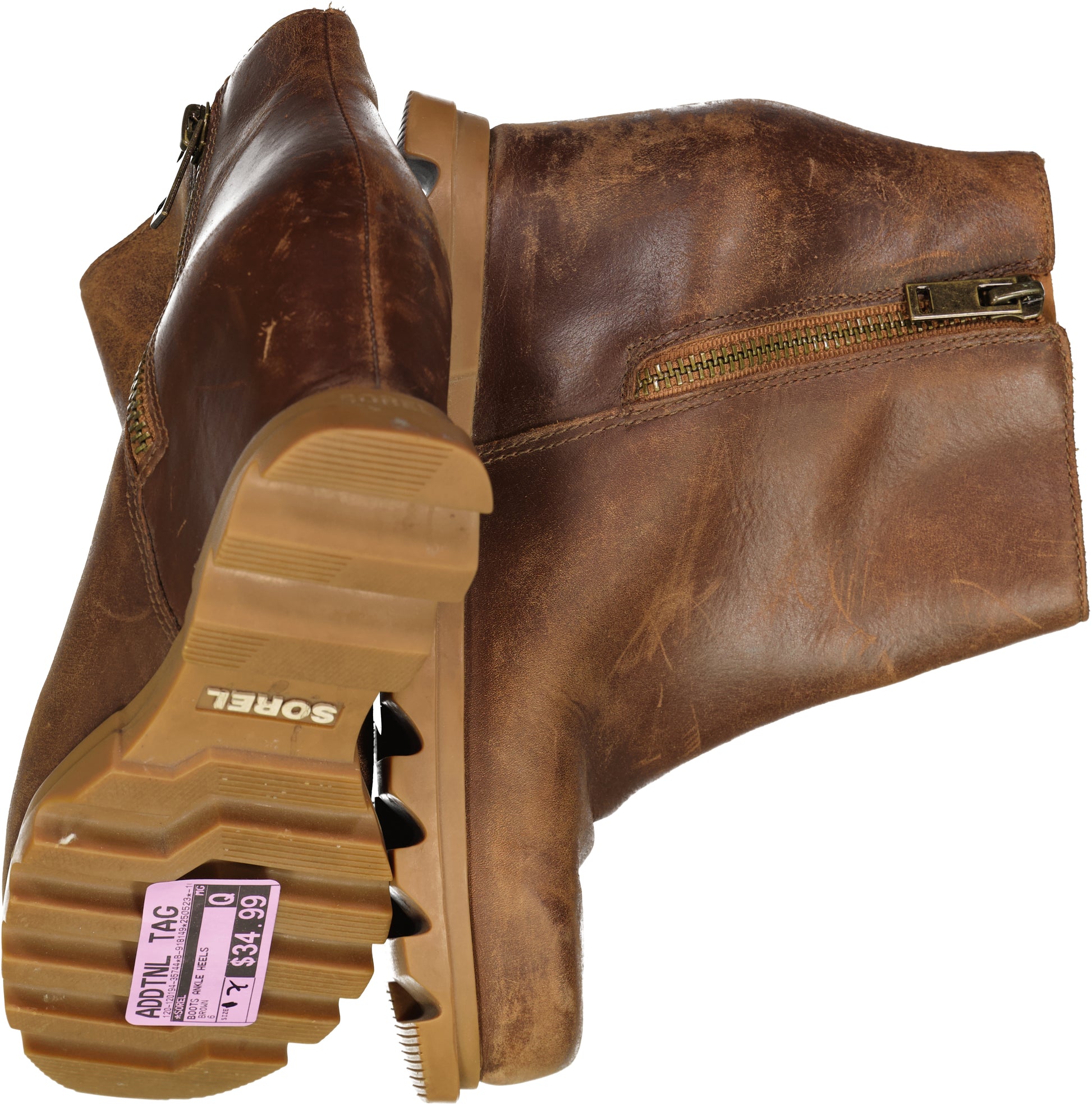 SOREL-BOOTS ANKLE HEELS Size 6