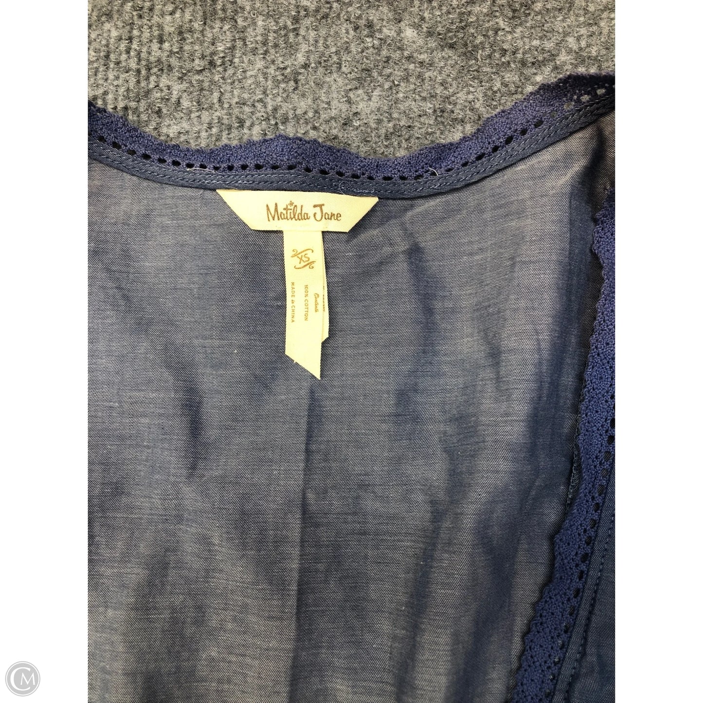Top Short Sleeve By Matilda Jane In Blue, Size: Xs