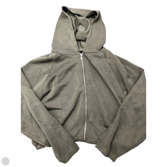 Athletic Jacket By Yogalicious In Green, Size: S