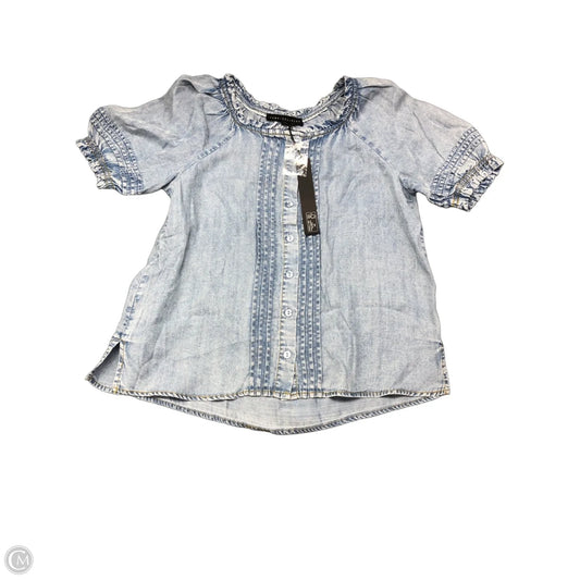 Top Short Sleeve By Jane And Delancey In Blue Denim, Size: Xs