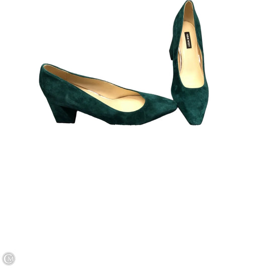Shoes Heels Block By Nine West In Green, Size: 9