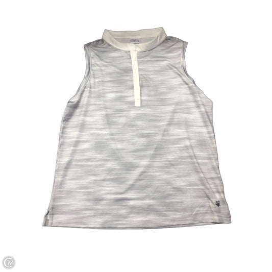 Athletic Top Short Sleeve By Birdies In Grey, Size: L