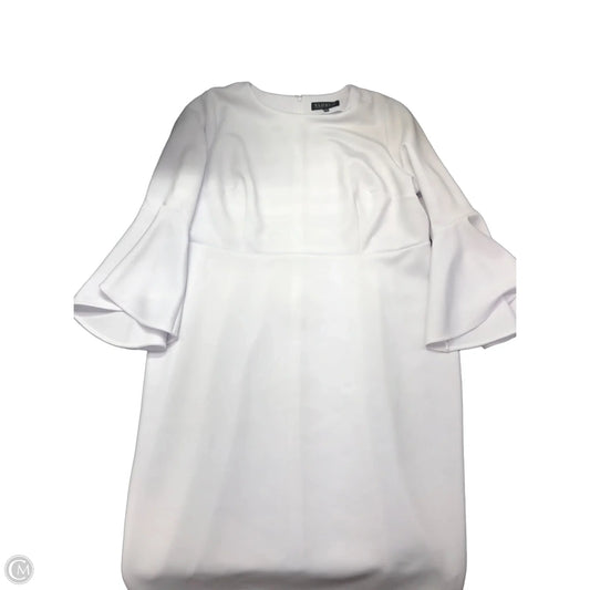 Dress Party Midi By Eloquii In White, Size: 22
