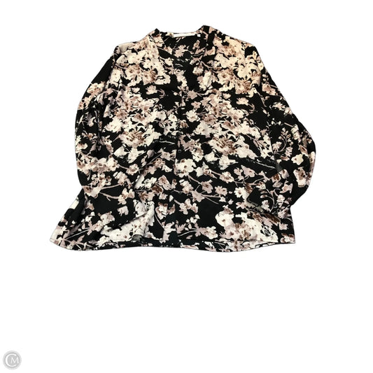 Top Long Sleeve By Violet And Claire In Floral Print, Size: L