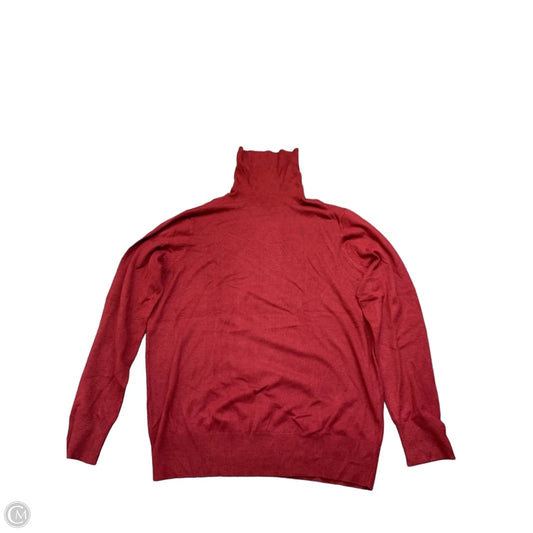 Sweater By Ann Taylor In Maroon, Size: Xl
