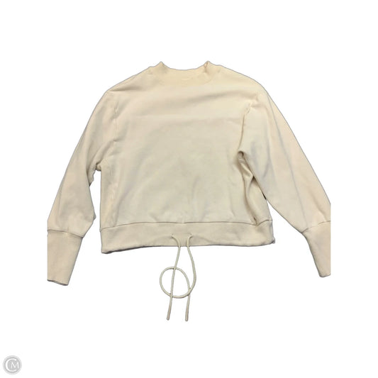 Sweatshirt Crewneck By Varley In Cream, Size: S
