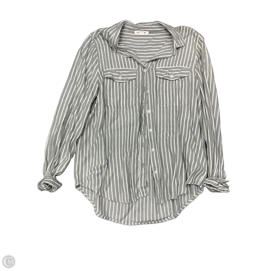 Top Long Sleeve By Beachlunchlounge In Striped Pattern, Size: S