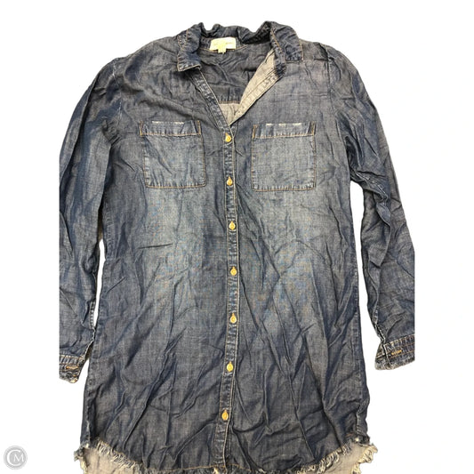 Top Long Sleeve By Joie In Blue Denim, Size: Xs