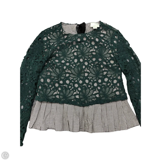 Top Long Sleeve By Maeve In Green, Size: S