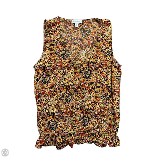 Blouse Sleeveless By Evereve In Multi-colored, Size: Xs
