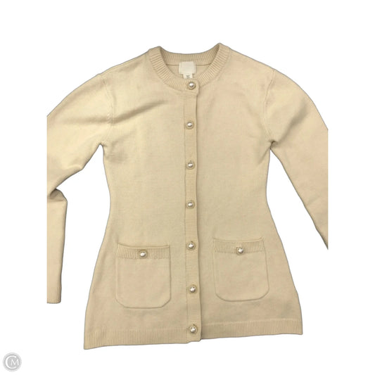 Cardigan By Clothes Mentor In Cream, Size: Xs
