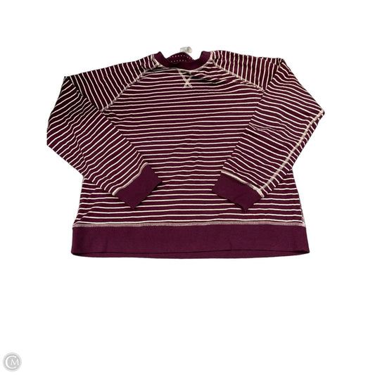 Sweatshirt Crewneck By Maurices In Striped Pattern, Size: M