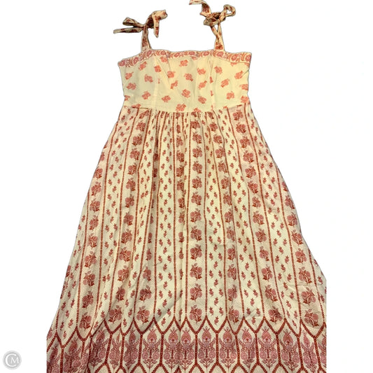 Dress Casual Maxi By Bila In Red & Tan, Size: M