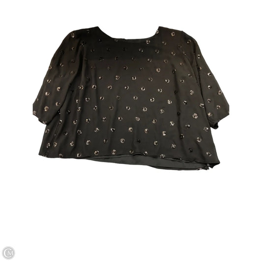 Top Long Sleeve By Talbots In Black, Size: 3x