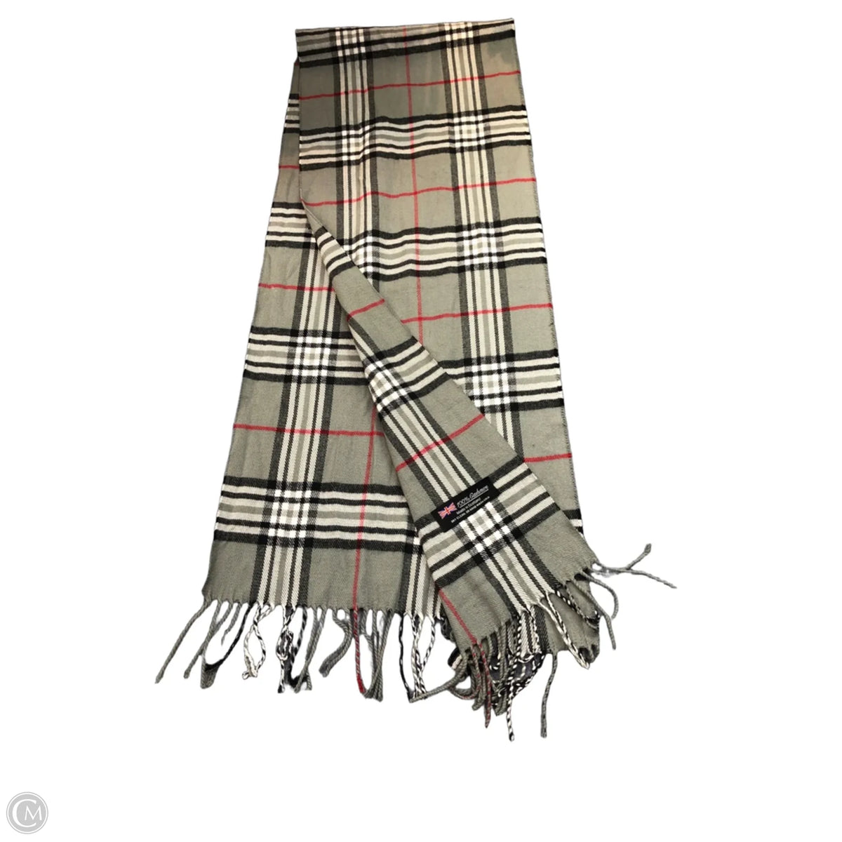 Scarf Winter By Clothes Mentor In Plaid Pattern