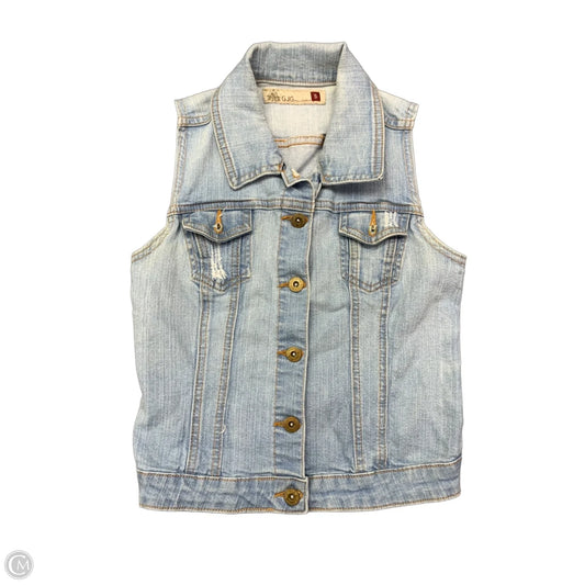 Vest Other By Clothes Mentor In Blue Denim, Size: S